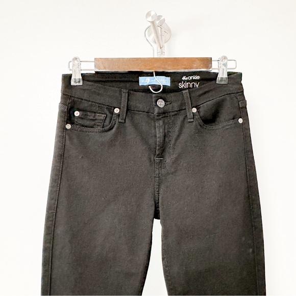 7FAMK 7 For All Mankind B(air) Super Skinny Ankle Jeans Babylon Black Size‎ 26 - Picture 6 of 14